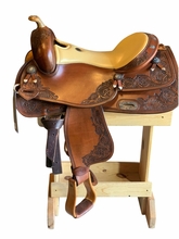 inch DP Saddlery R.P. Reiner 165inch Natural/Sand Nappa Saddle 7650-584