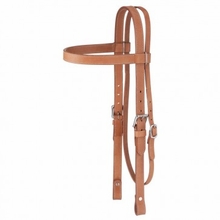 JT International Western Leather Browband Draft Headstall 42-97