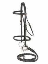 JT International Silver Fox Raised Snaffle Bridle 20-8556