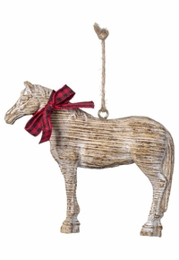 JT International Horse with Bow Ornament 91-1147