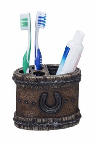 JT International Horseshoe and Barbwire Toothbrush Holder 87-1272