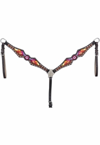 JT International Royal King Feather & Flower Breastcollar 45-8021