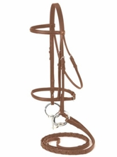JT International Silver Fox Raised Snaffle Bridle 20-8556