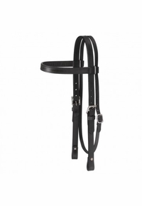 JT International Western Leather Browband Draft Headstall 42-97