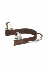 Kelly Silver Star Antique Brown Sidewinder Bumper Spurs