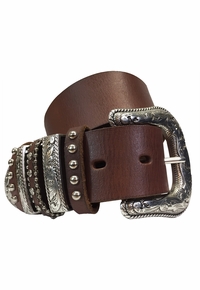 Ladies Multikeeper Dark Brown Belt by Nocona N3493702