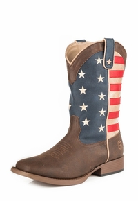 Little Boys Roper American Patriot Boots 1902-0380