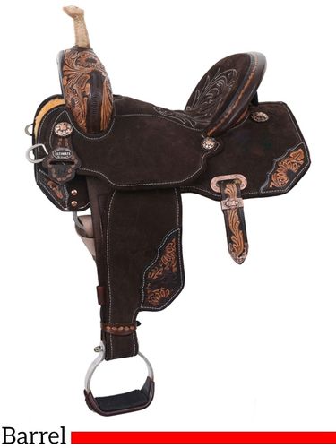13.5" to 17" Circle Y Martha Josey Lightspeed Barrel Saddle MJ04