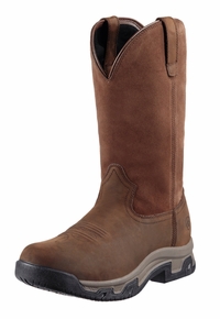 Men's Ariat Distressed Brown Terrain H20 Pull-On Boots 10011829