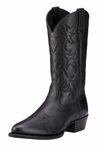 Men's Ariat Heritage Black Deertan Boot 10002218