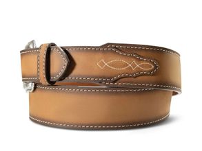 Men�s Ariat Scalloped Billets Brown Belt A1044302