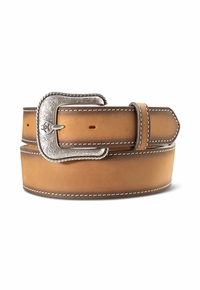 Men�s Ariat Scalloped Billets Brown Belt A1044302