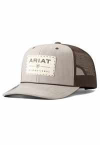 Mens Ariat Suede Patch Tan Cap A300082908