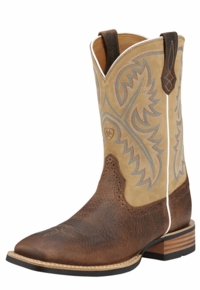Men's Ariat Tumbled Bark Quickdraw Boots 10002224