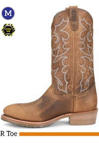 Men's Double H 12" Domestic Steel Toe Gel ICE Work Western