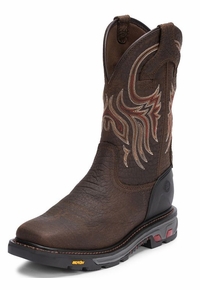 Men's Justin Commander-X5™ Driscoll Mahogany Vibram® Boots WK2110 ZDS