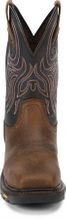 Men's Justin Commander-X5 Tanker Black Steel Toe Work Boots WK2104