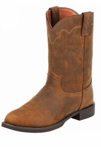Men's Justin Jeb Roper Tan Apache Stampede Boots 3902