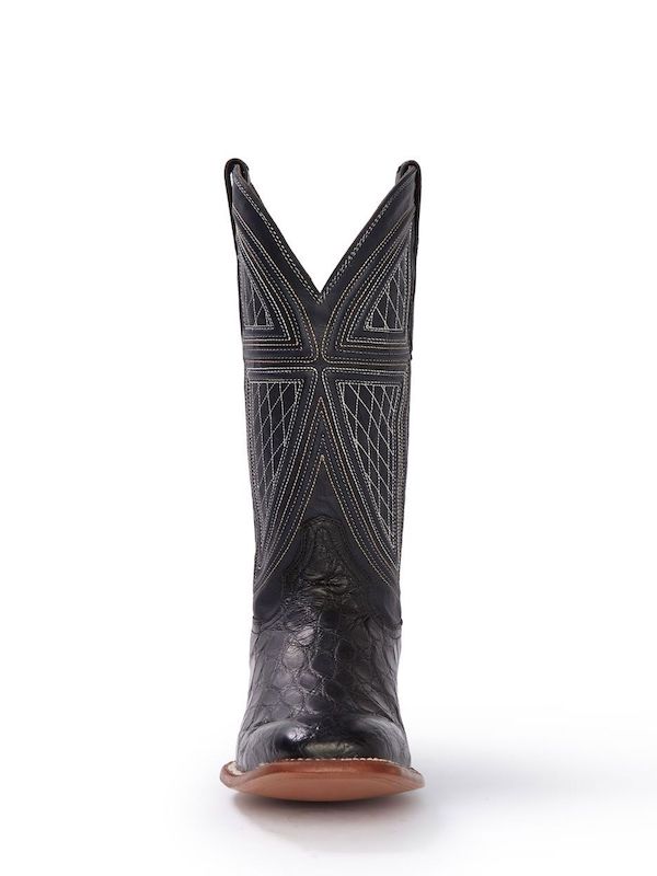Men's Stetson Black Falls Alligator Cowboy Boots 18520416