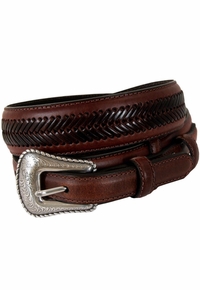 Men's Top Hand Ranger Arrow Laced Brown Belt 2476802