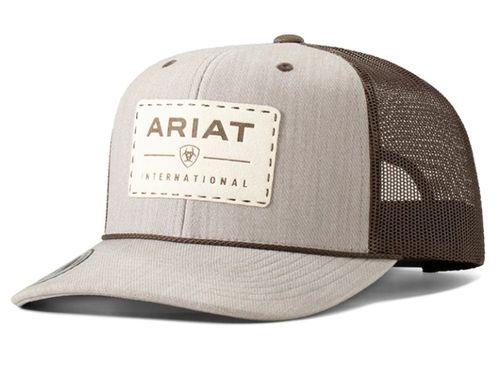 Mens Ariat Suede Patch Tan Cap A300082908