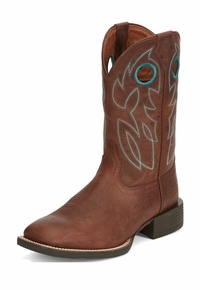 Mens Justin Bowline in Brandy Boots SE7522
