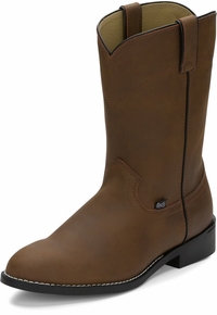 Mens Justin Temple Brown Farm & Ranch Boots JB3001