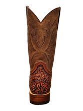 Men�s Stetson Handtooled Square Toe Boot 8861-4135