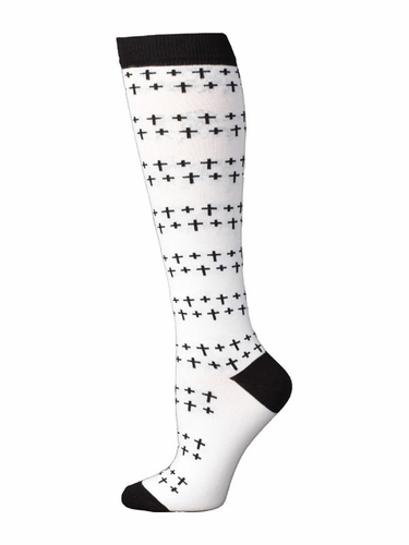 Boot Doctor Womens Crosses Over The Calf Socks 0422605
