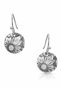 Montana Silversmiths Art of the Buckle Concho Earrings ER4660