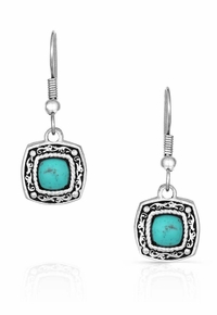 Montana Silversmiths Blue Earth Turquoise Drop Earrings ER1263