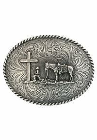 Montana Silversmiths Christian Cowboy Attitude Belt Buckle