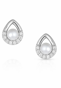 Montana Silversmiths Cradled Sparkle Stud Earrings ER4893