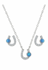Montana Silversmiths Lightfoot Horseshoe Jewelry Set JS3394