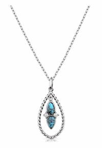 Montana Silversmiths Moonlit Ocean Turquoise Necklace NC5956