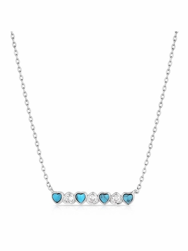 Montana Silversmiths Alternating Hearts Necklace NC6227