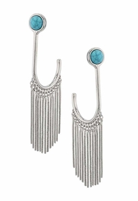 Montana Silversmiths On the Fringe Attitude Earrings AER5935