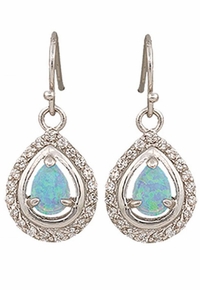 Montana Silversmiths River Lights on Ice Teardrop Earrings ER2536