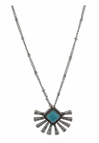 Montana Silversmiths Sunburst Sky Turquoise Necklace ANC6045