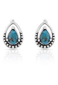Montana Silversmiths Touch of Turquoise Earrings ER5123
