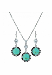 Montana Silversmiths True North Turquoise Jewelry Set JS3218