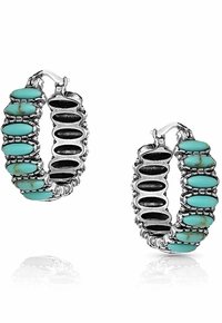 Montana Silversmiths Turquoise Run Earrings ER4772