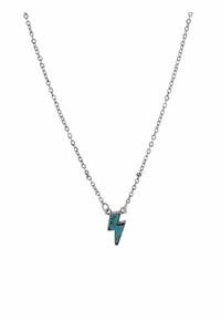 Montana Silversmiths Turquoise Storm Lightning Bolt Necklace ANC6043