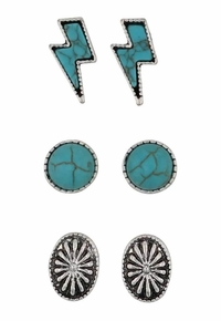 Montana Silversmiths Western Necessities Earring Set AER6043