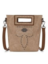 Montana West Cut-Out Embroidered Top Handle Crossbody MW1325
