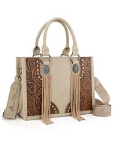 Montana West Tooled Concho Tote Crossbody MW1339