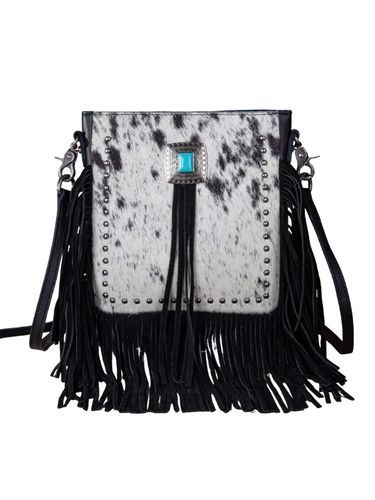 Montana West Leather Hair-On Cowhide Fringe Crossbody MWR-063