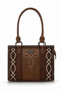 Montana West Cut-Out Embroidered Concealed Carry Tote MW1325G