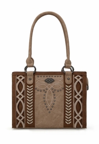 Montana West Cut-Out Embroidered Concealed Carry Tote MW1325G