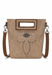 Montana West Cut-Out Embroidered Top Handle Crossbody MW1325